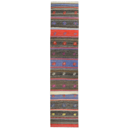 Vintage Konya Kilim Runner For Sale