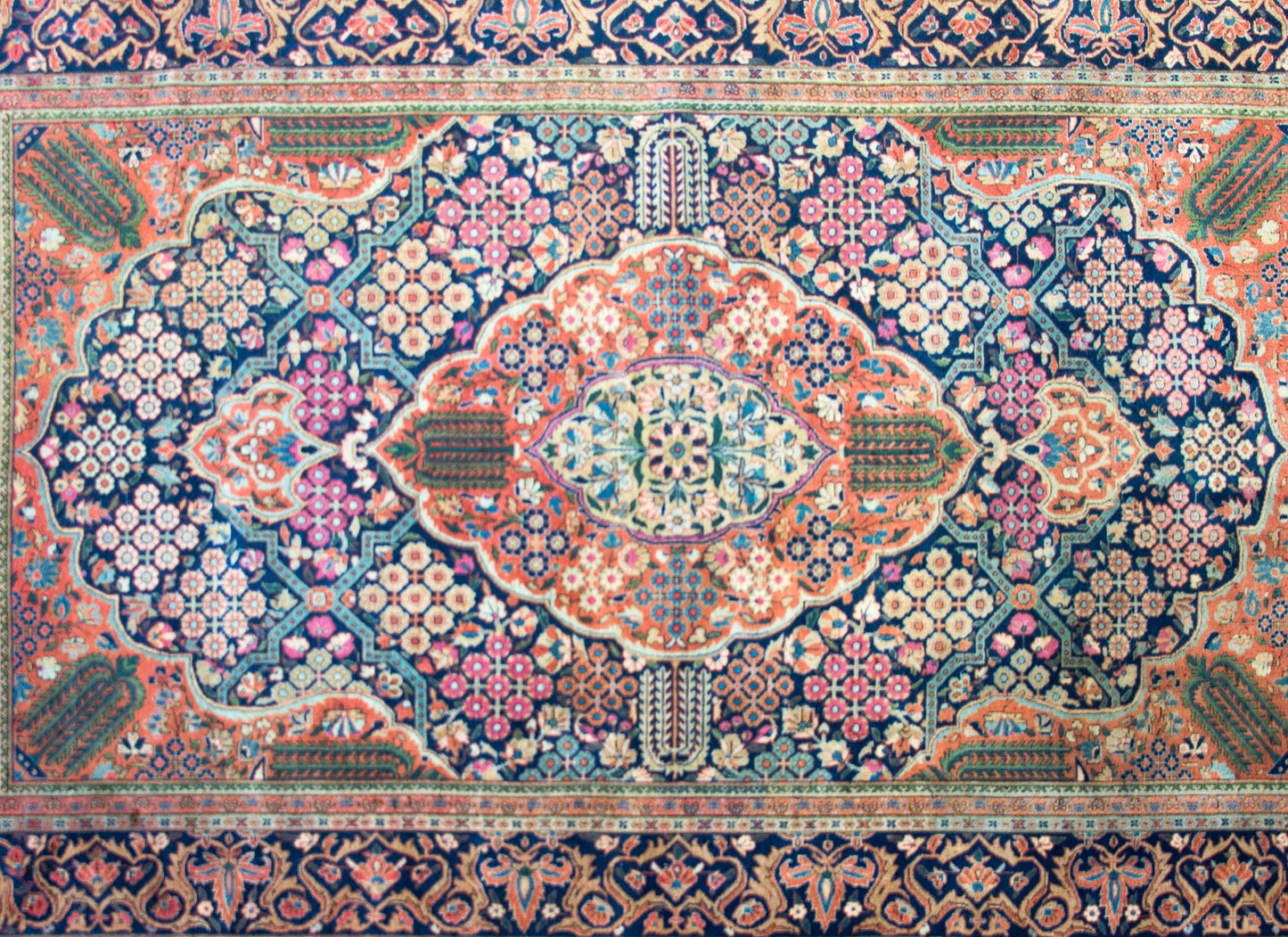 Early 20th Century Dabir Kashan Rug For Sale