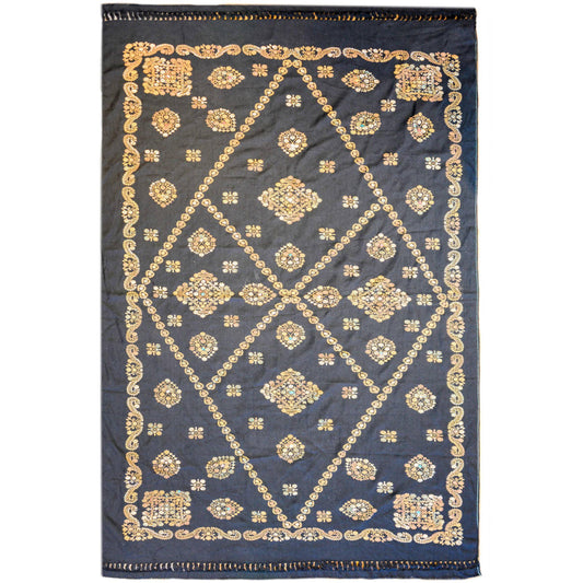 Skillfully Embroidered Late 20th Century Indian Suzani Textile For Sale