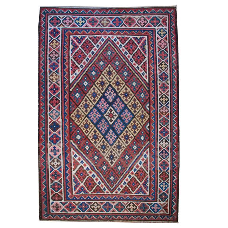 Antique Bakhtiari Kilim Rug For Sale
