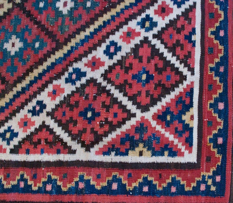 Antique Bakhtiari Kilim Rug For Sale