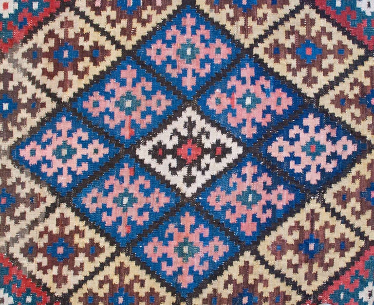 Antique Bakhtiari Kilim Rug For Sale