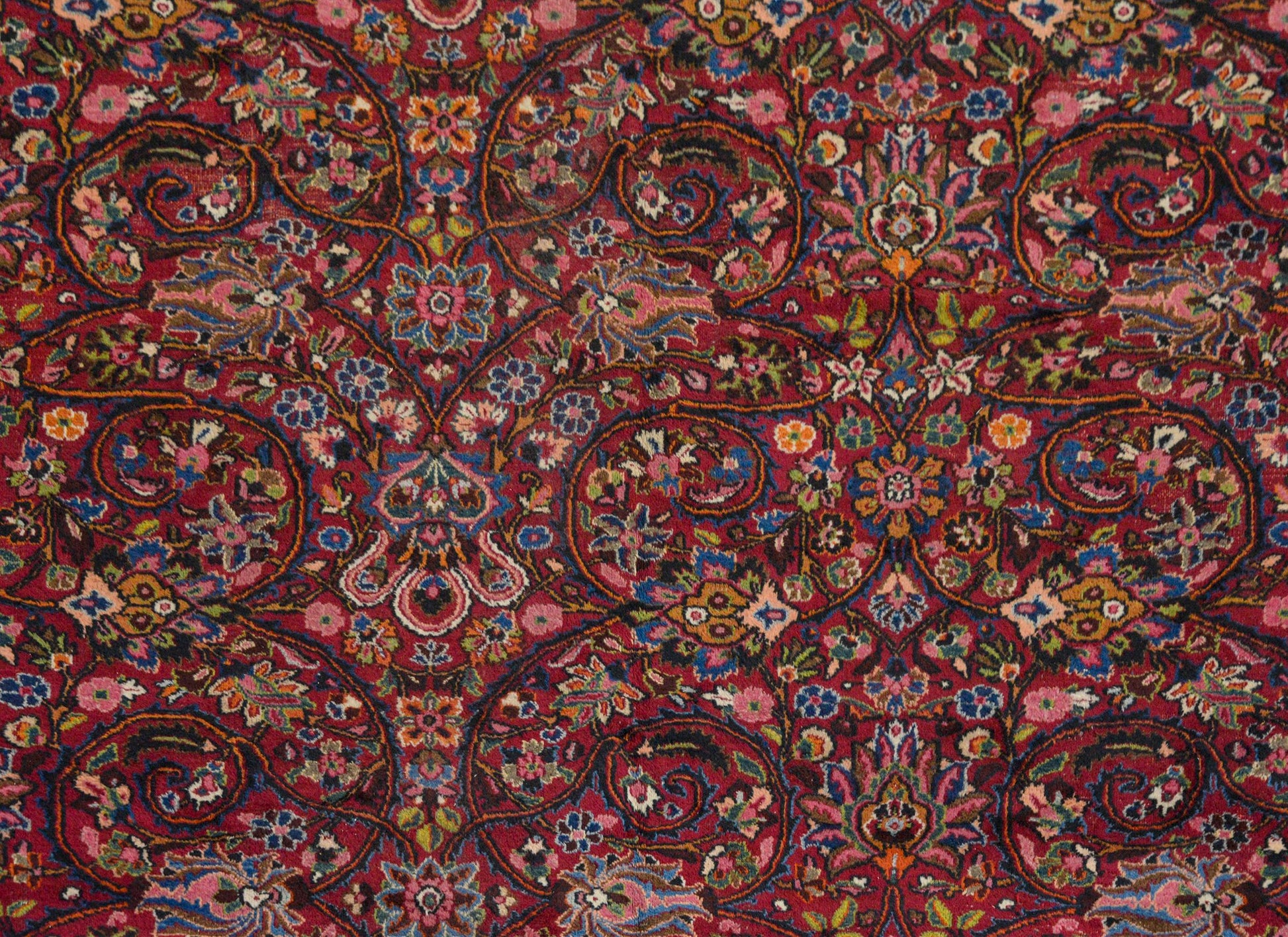 Grande Vintage Mashad Rug For Sale