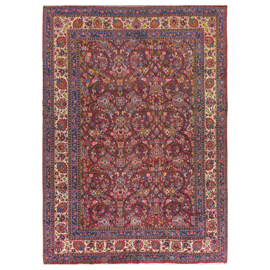 Grande Vintage Mashad Rug For Sale