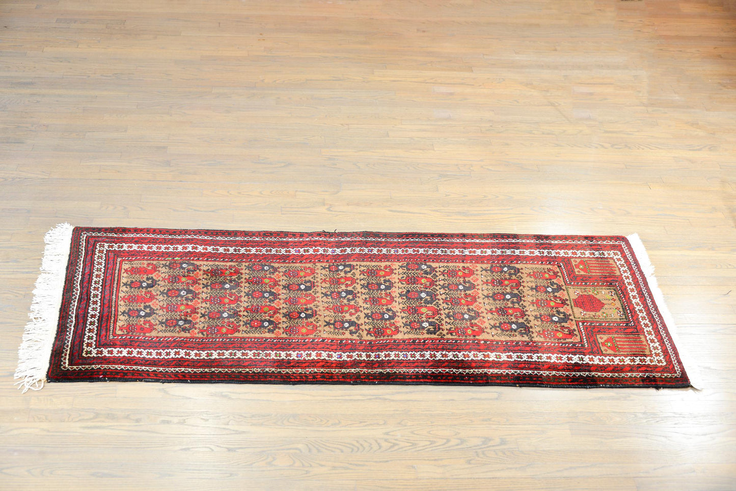 Vintage Afghani Baluch Prayer Rug For Sale