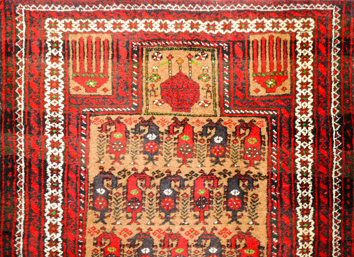 Vintage Afghani Baluch Prayer Rug For Sale