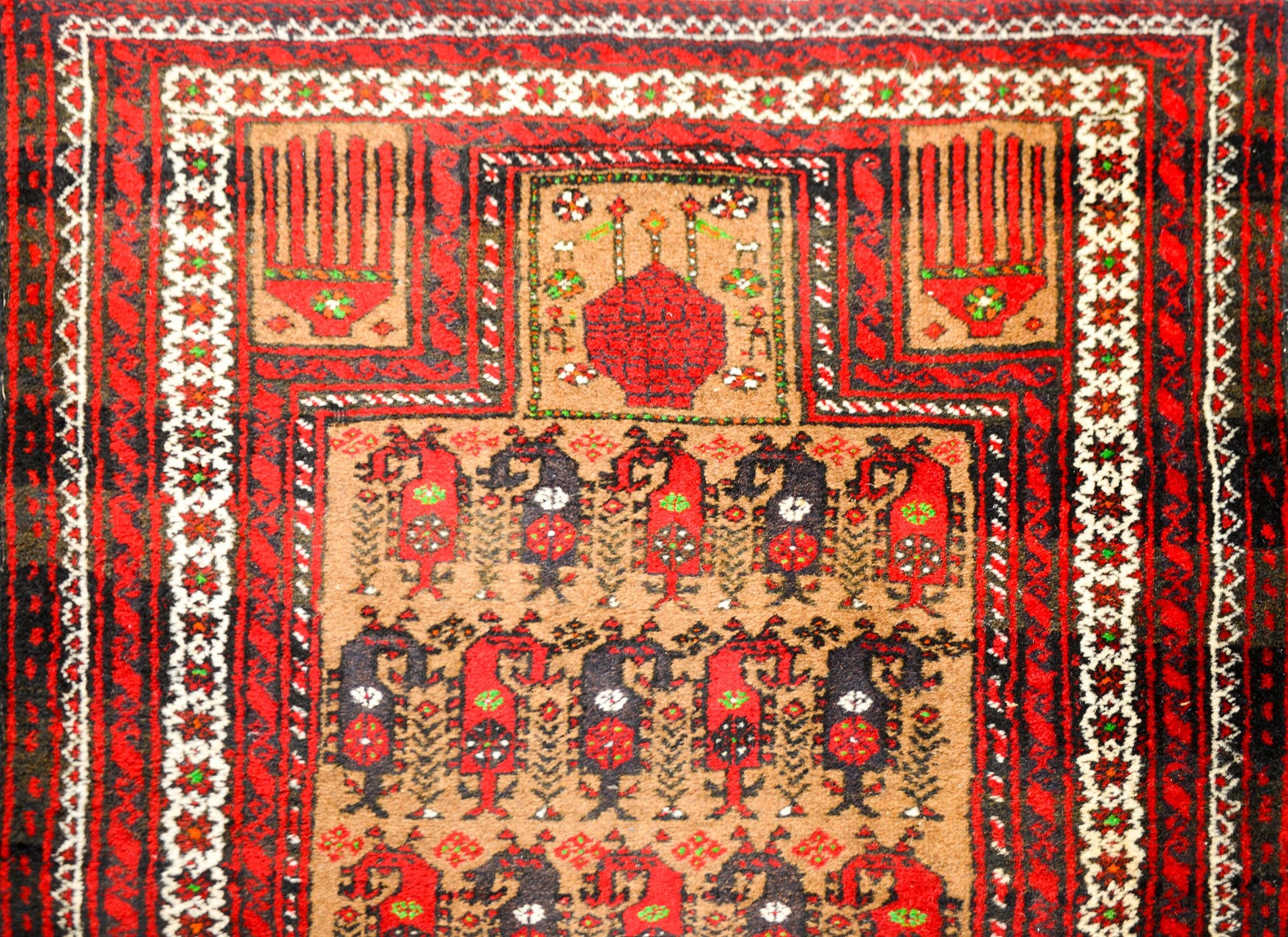 Vintage Afghani Baluch Prayer Rug For Sale