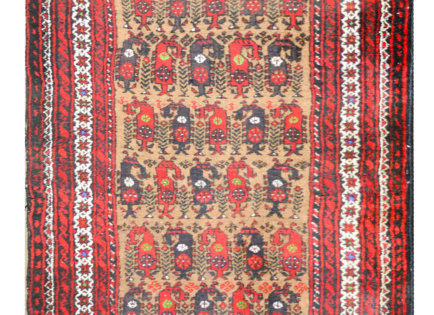 Vintage Afghani Baluch Prayer Rug For Sale