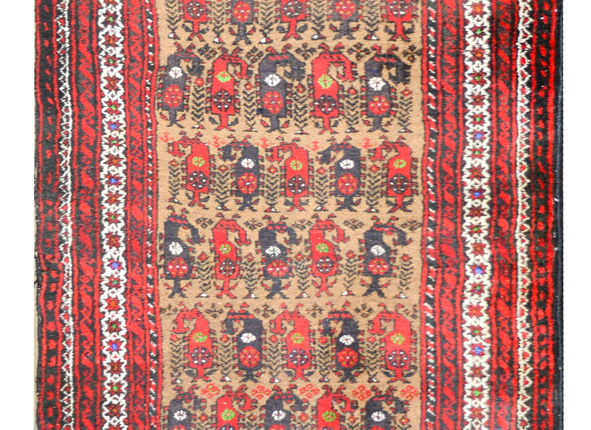 Vintage Afghani Baluch Prayer Rug For Sale