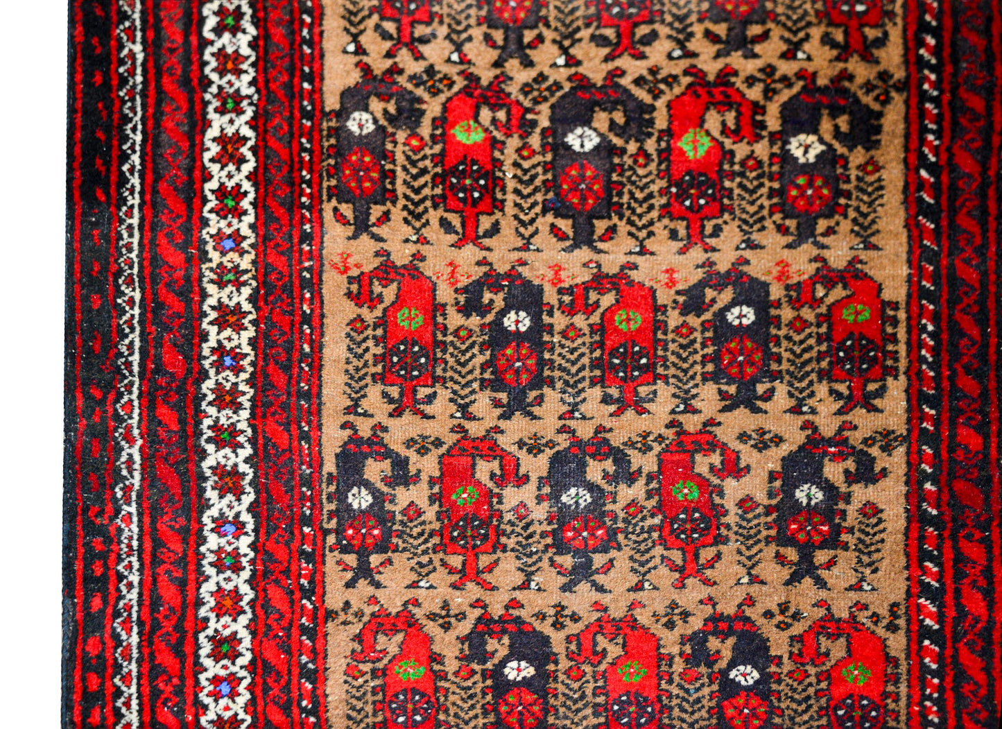 Vintage Afghani Baluch Prayer Rug For Sale