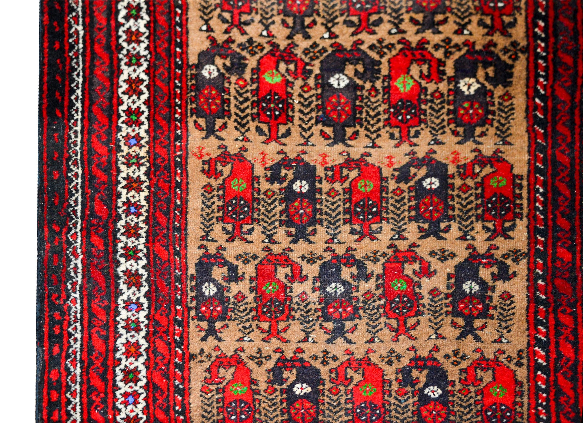 Vintage Afghani Baluch Prayer Rug For Sale