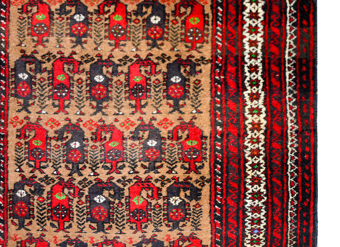 Vintage Afghani Baluch Prayer Rug For Sale