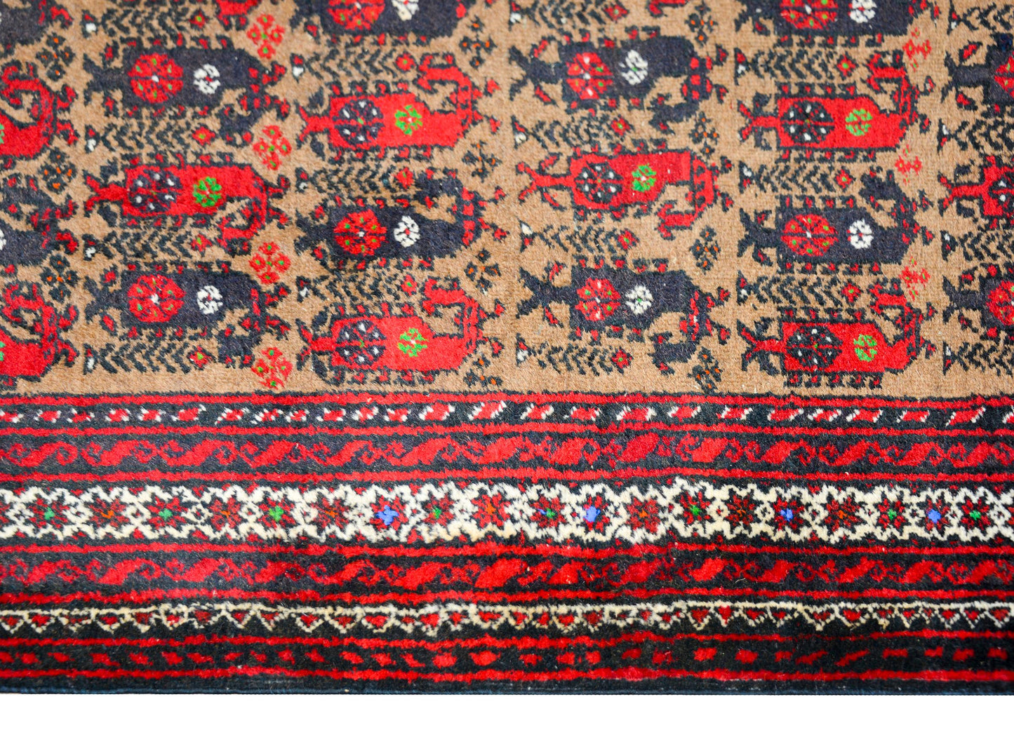 Vintage Afghani Baluch Prayer Rug For Sale