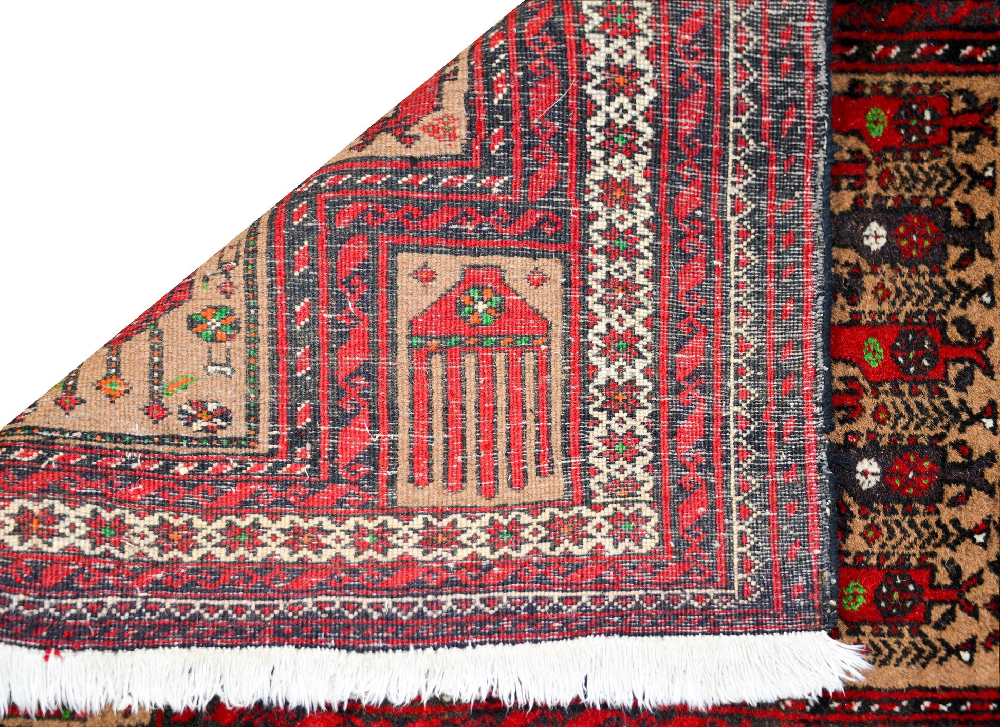 Vintage Afghani Baluch Prayer Rug For Sale
