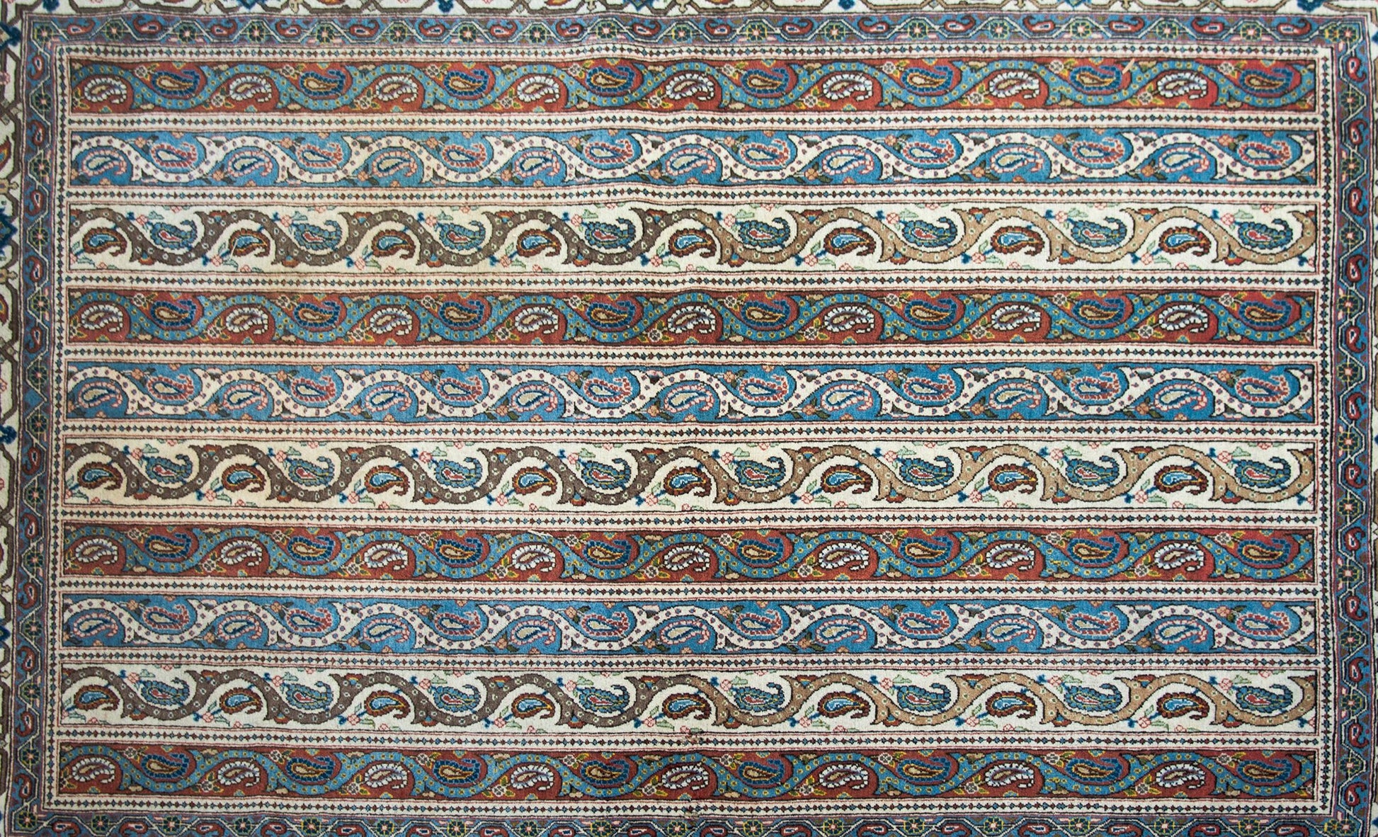 Vintage Persian Qum Rug For Sale