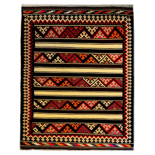 Beautiful Mid-20th Century Zarand Kilim Rug For Sale
