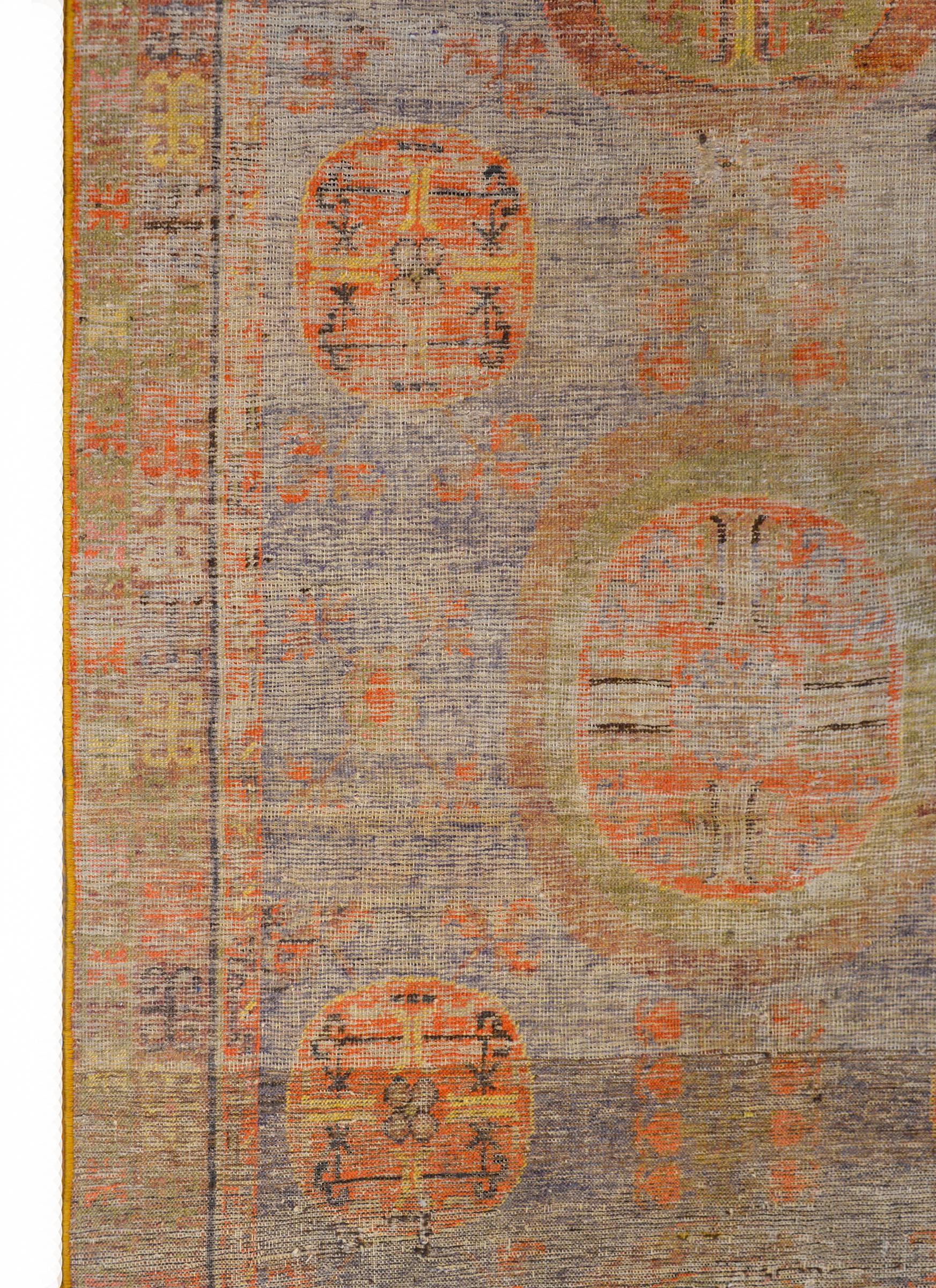 Handsome Early 20th Century Khotan Rug For Sale