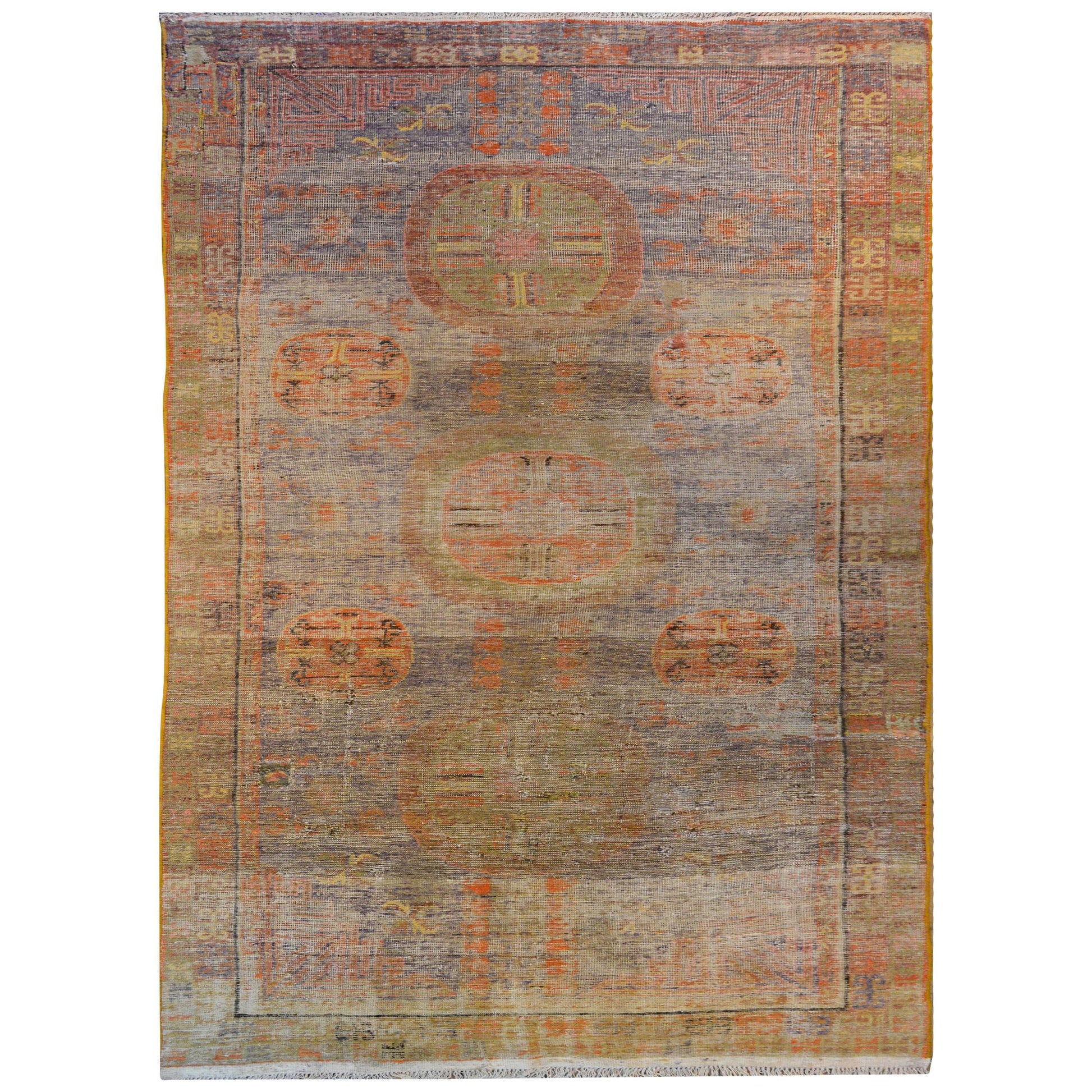 Handsome Early 20th Century Khotan Rug For Sale