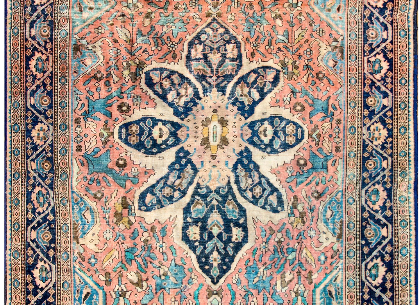 Exquisite Late 19th Century Sarouk Farahan Rug For Sale