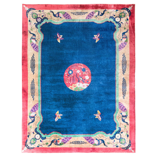 Early 20th Century Chinese Art Deco Rug For Sale