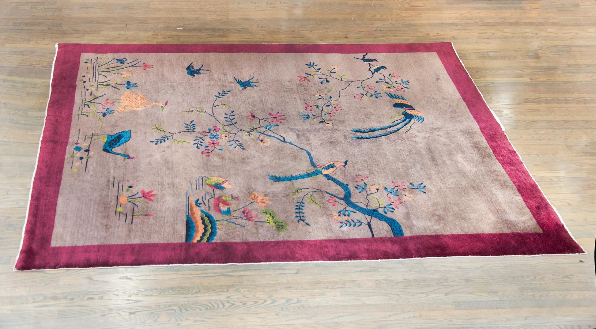 Early 20th Century Chinese Art Deco Rug For Sale
