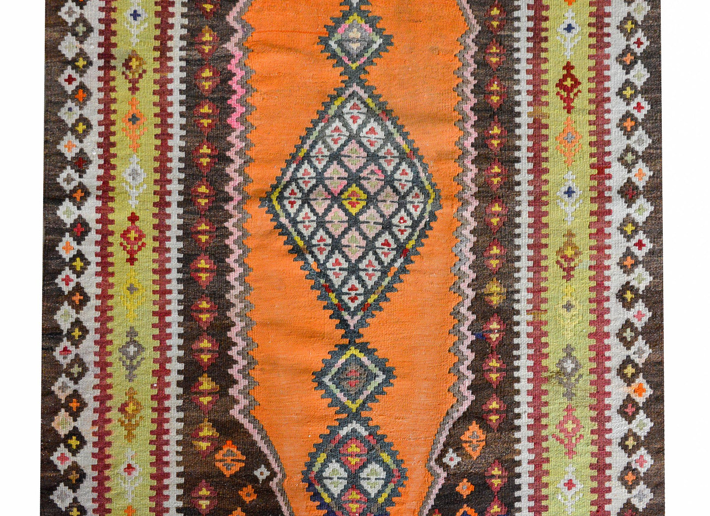 Early 20th Century Saveh Kilim Rug For Sale
