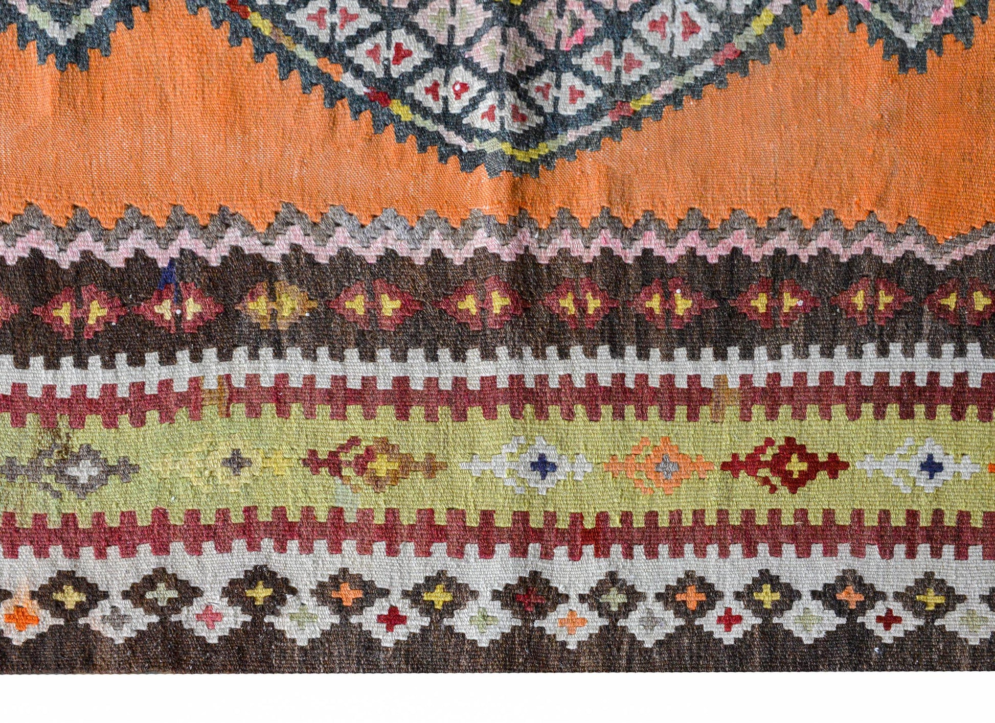 Early 20th Century Saveh Kilim Rug For Sale