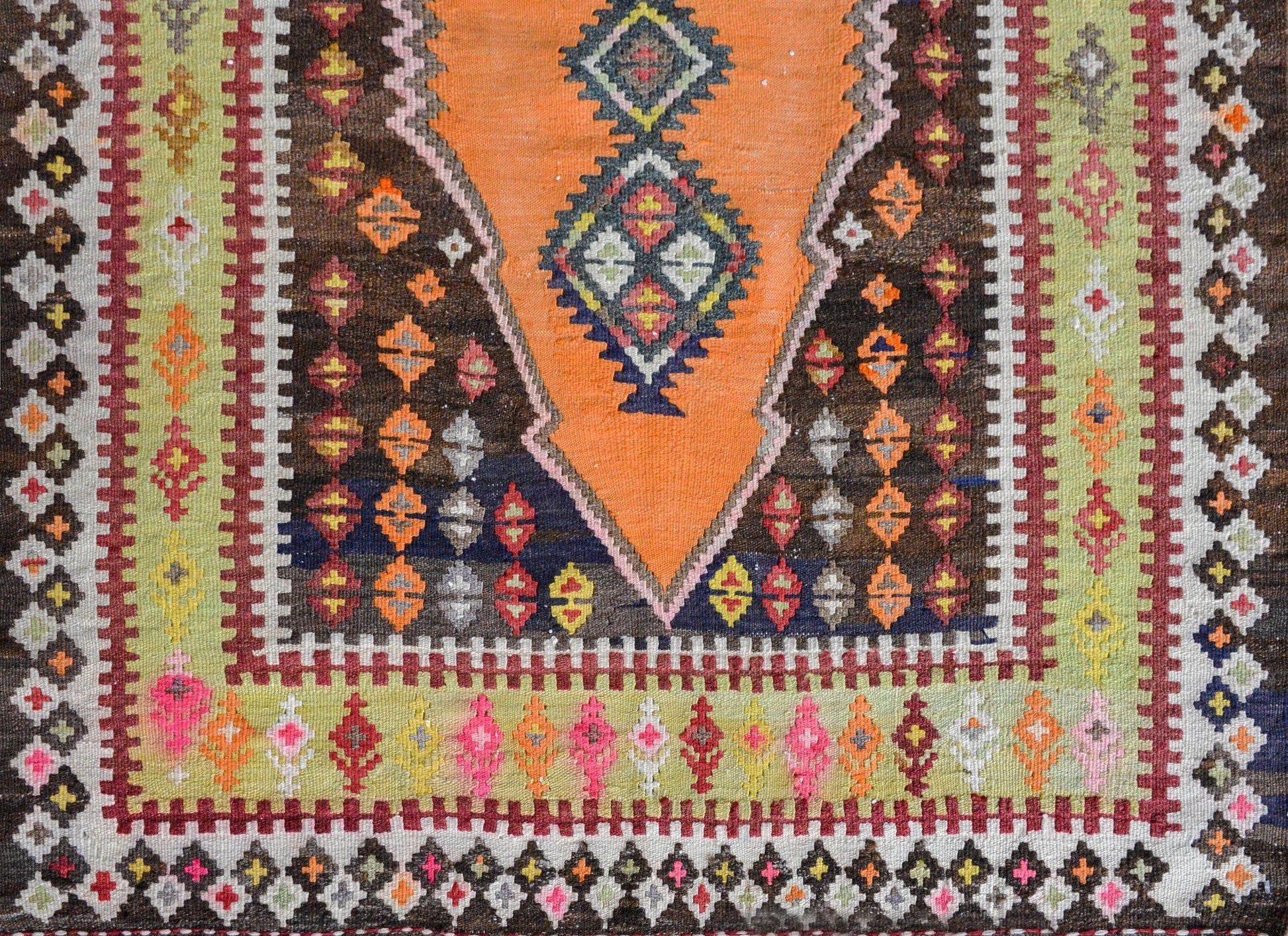 Early 20th Century Saveh Kilim Rug For Sale
