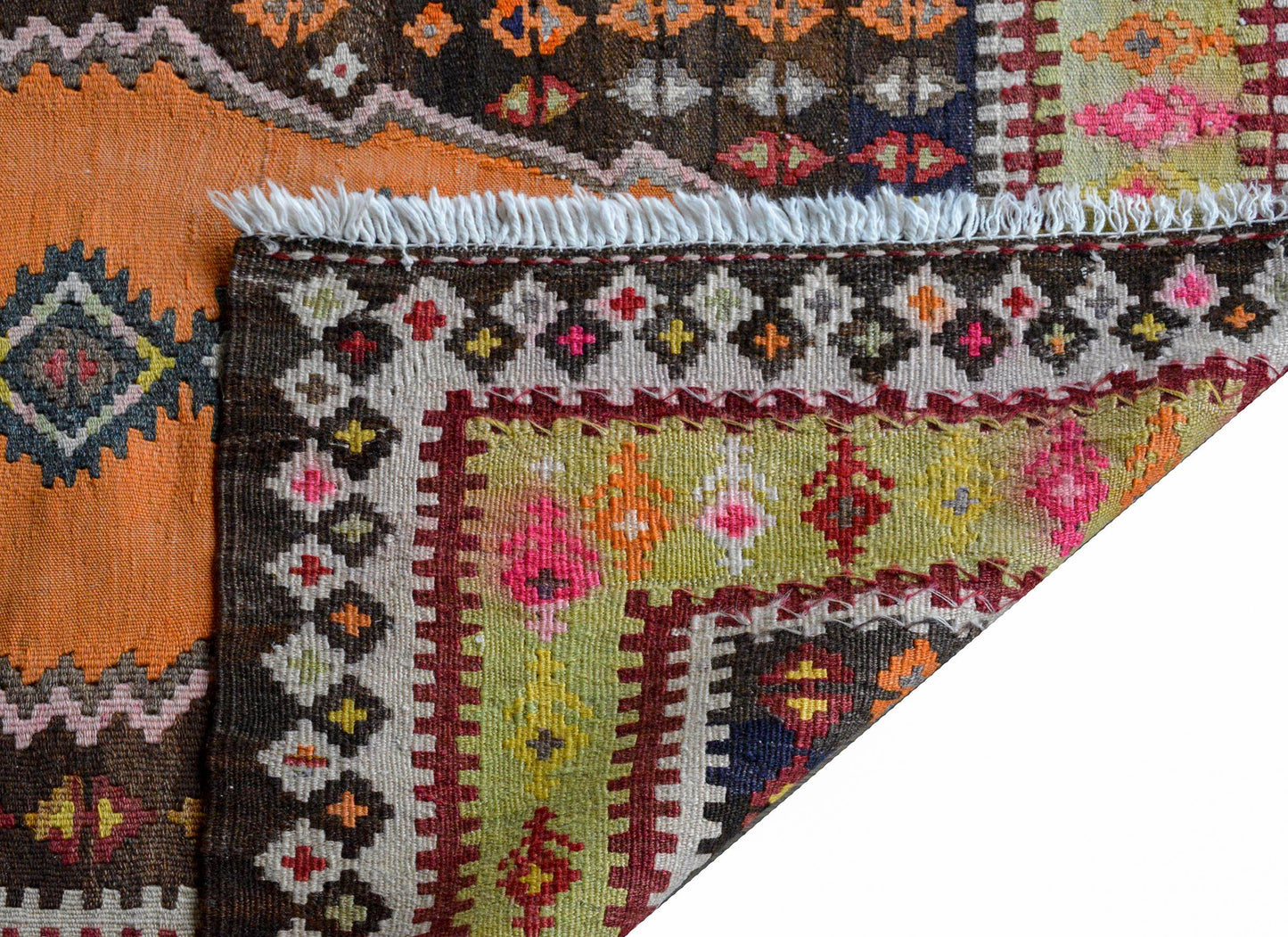 Early 20th Century Saveh Kilim Rug For Sale
