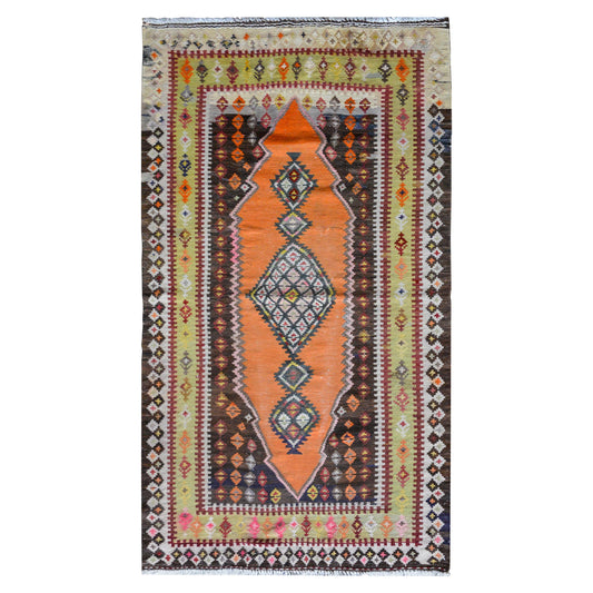 Early 20th Century Saveh Kilim Rug For Sale