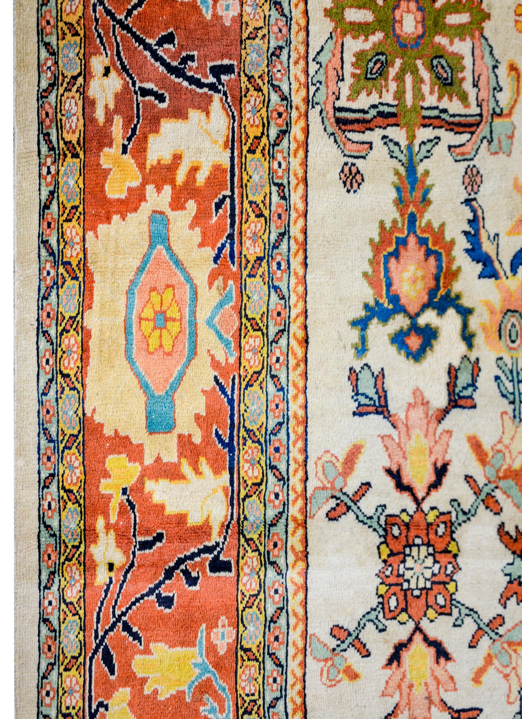 Breathtaking Mid-20th Century Sultanabad Rug For Sale