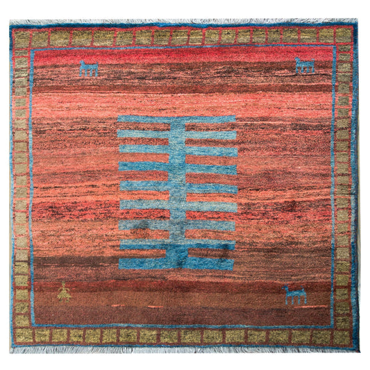 Mid-20th Century Persian Gabbeh Rug For Sale