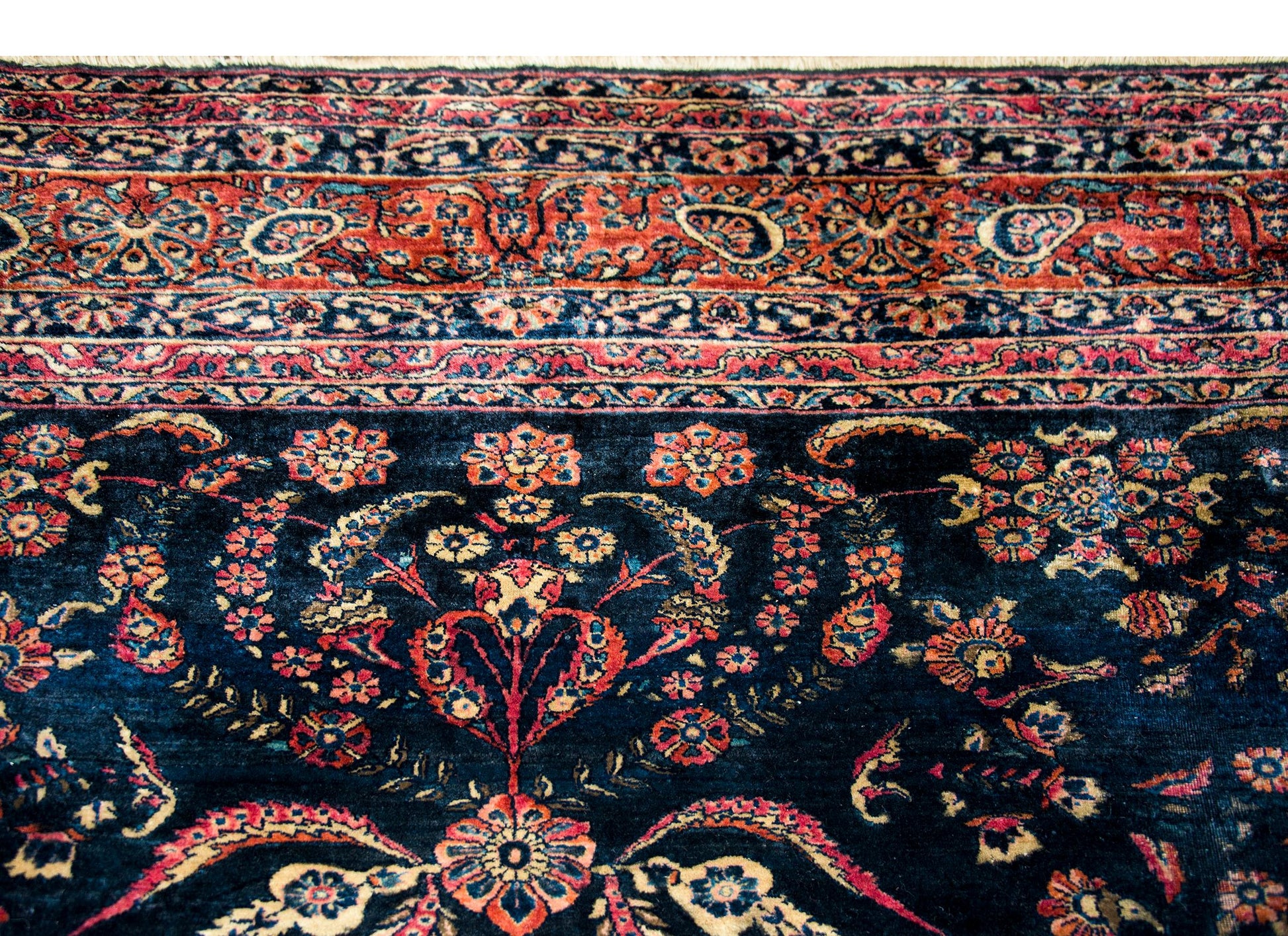 Early 20th Century Persian Sarouk Mohajeran Rug For Sale