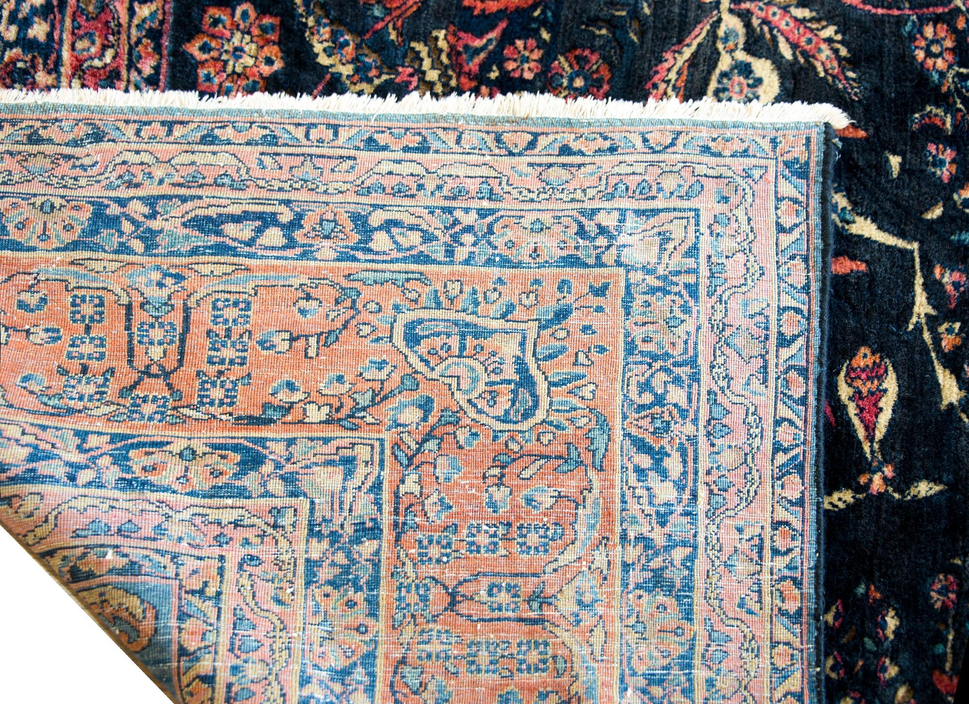 Early 20th Century Persian Sarouk Mohajeran Rug For Sale