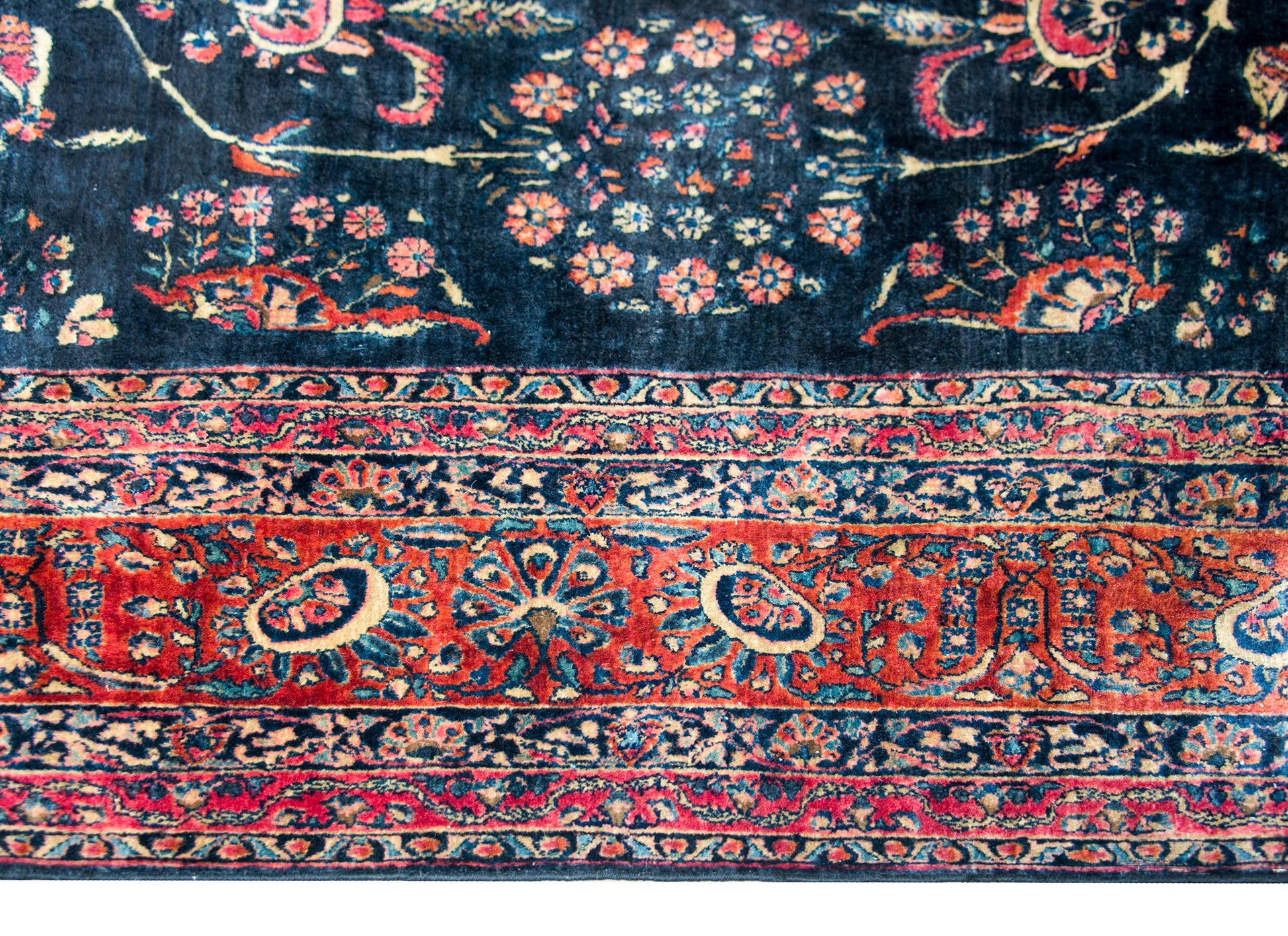 Early 20th Century Persian Sarouk Mohajeran Rug For Sale