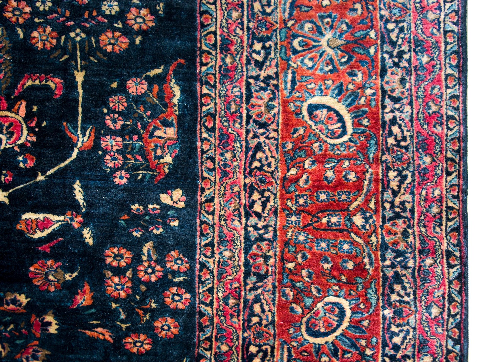 Early 20th Century Persian Sarouk Mohajeran Rug For Sale