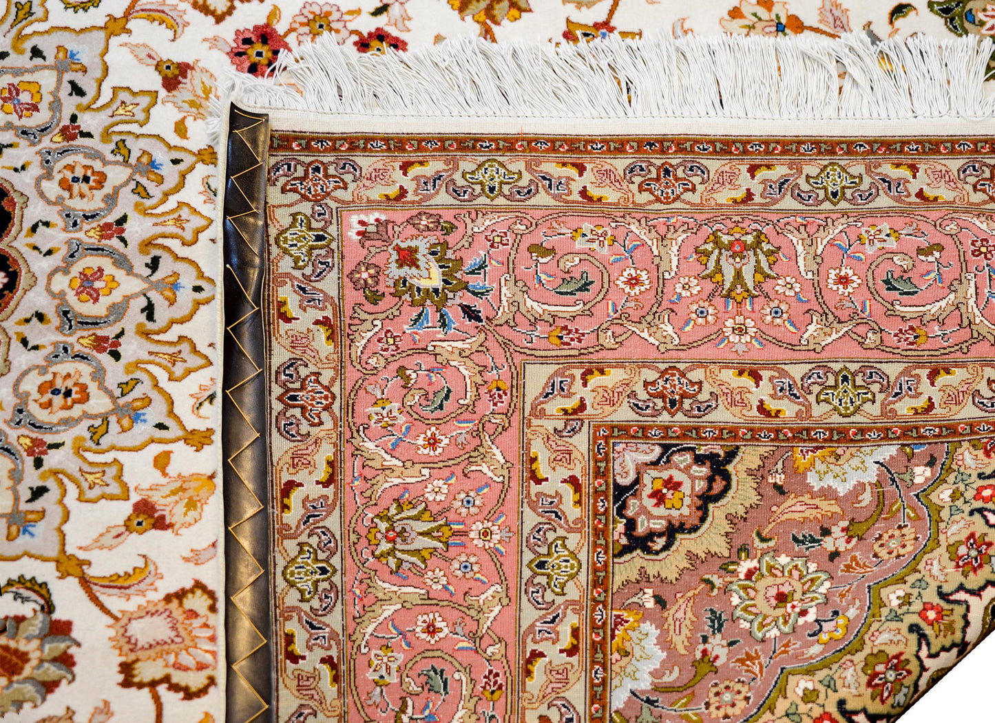 Unbelievable Vintage Century Tabriz Silk Rug For Sale
