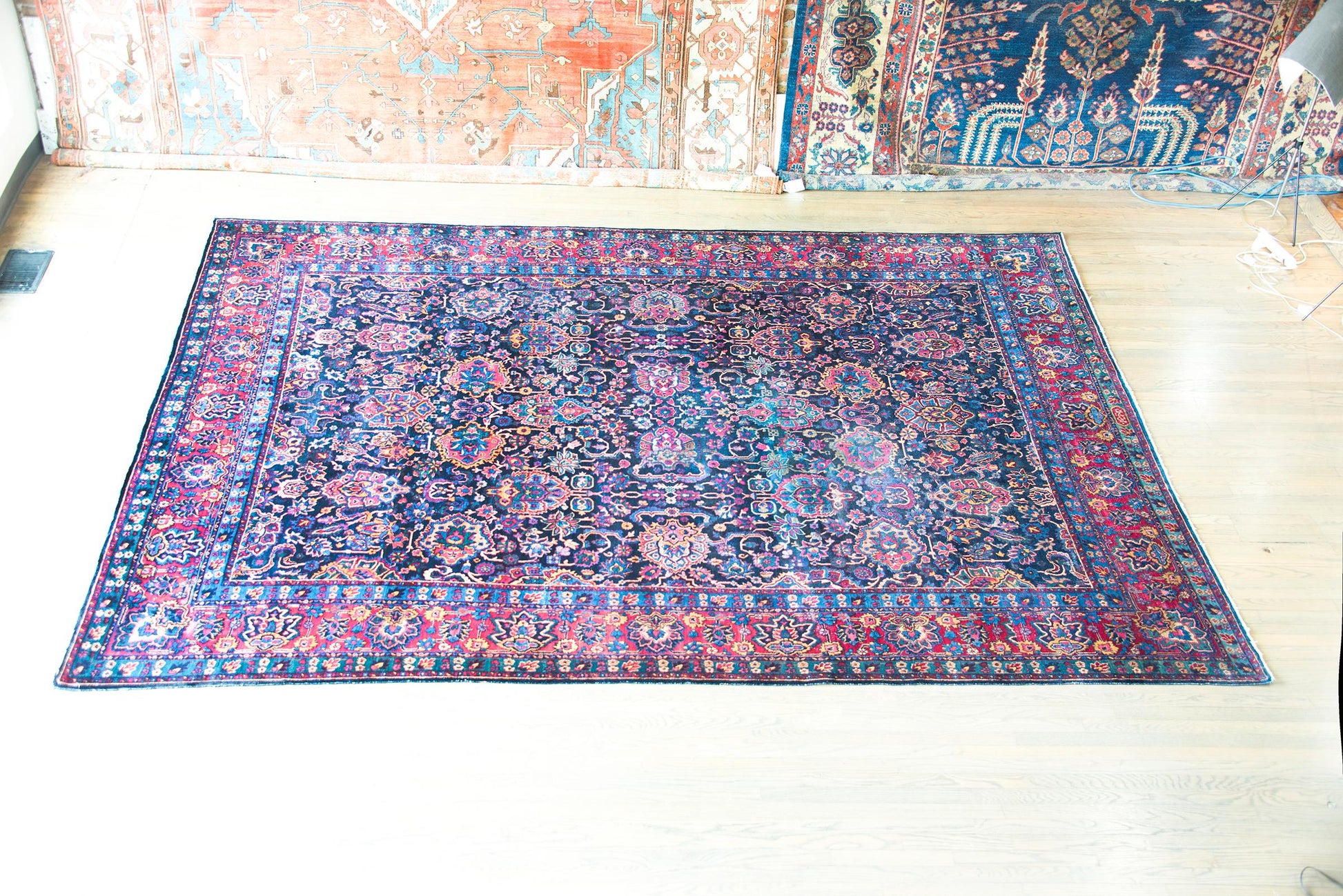 Early 20th Century Persian Kirman Rug For Sale