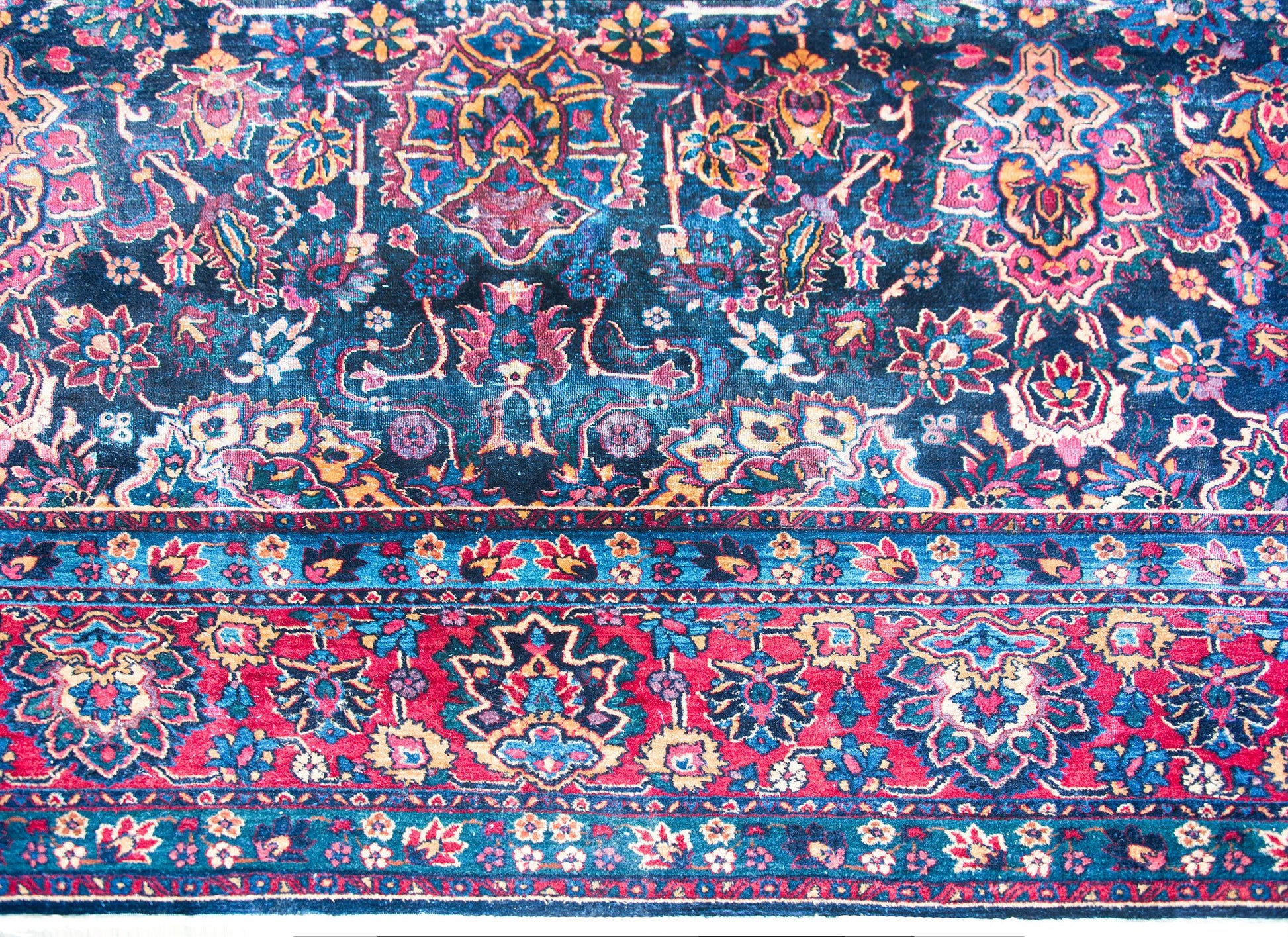 Early 20th Century Persian Kirman Rug For Sale