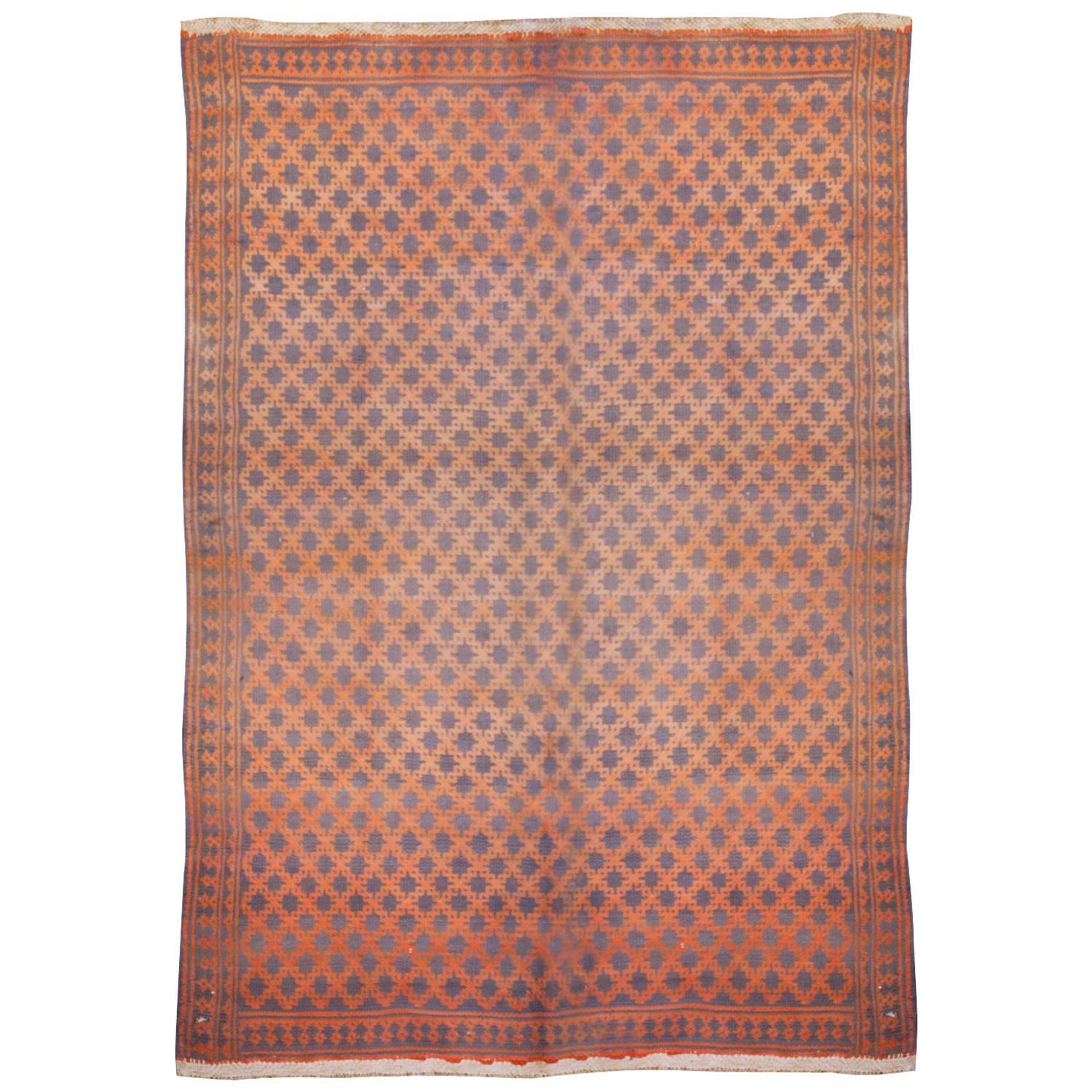 Amazing Early 20th Century Saveh Kilim For Sale