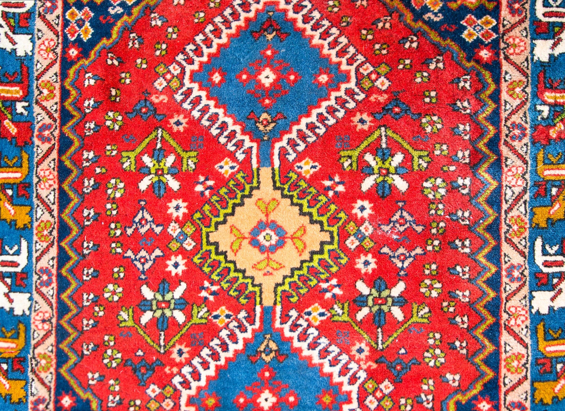 Vintage Persian Yallameh Rug For Sale