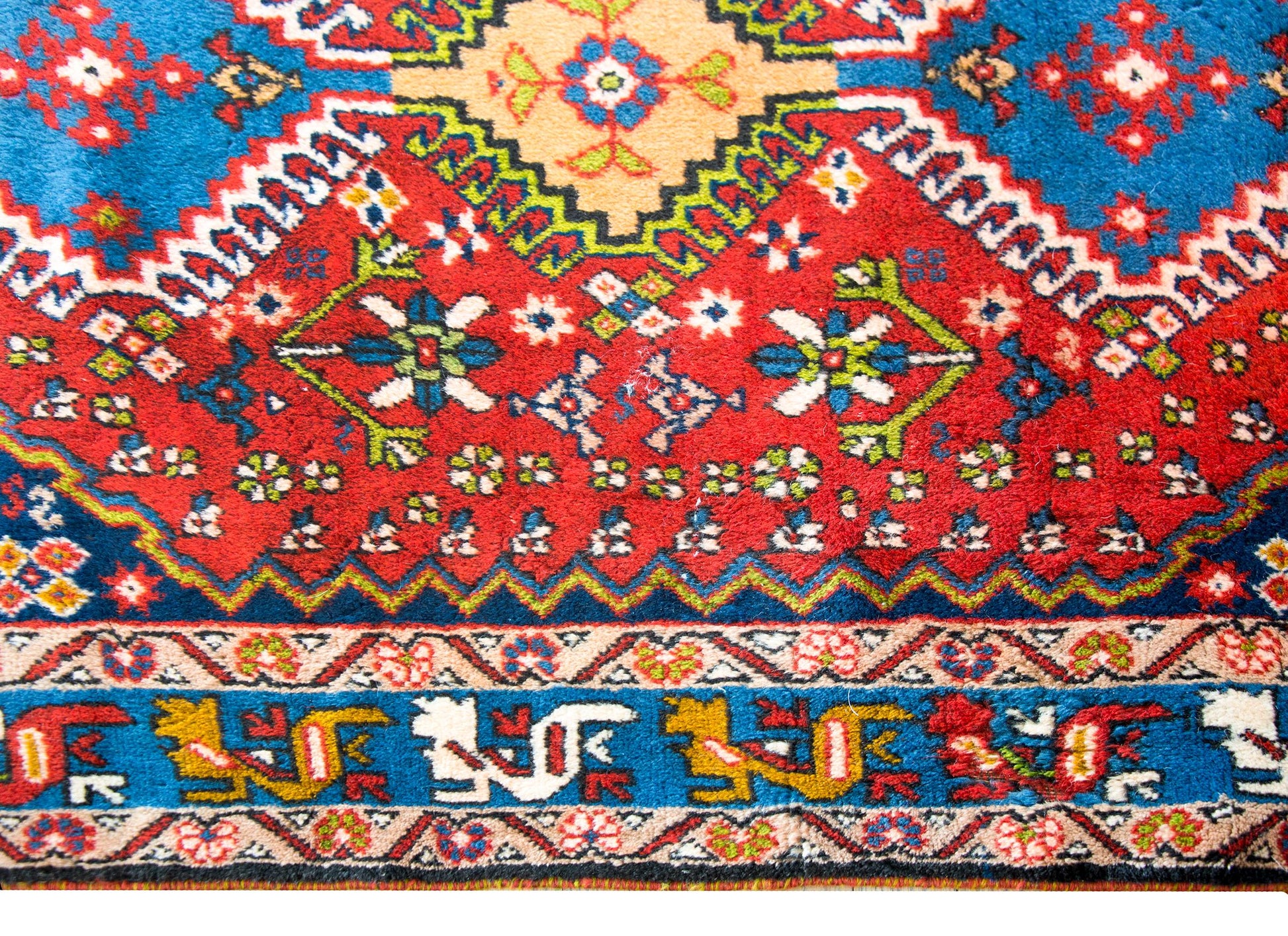 Vintage Persian Yallameh Rug For Sale