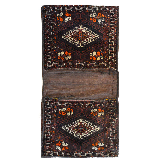 Early 20th Century Baluch Saddle Bag Rug For Sale