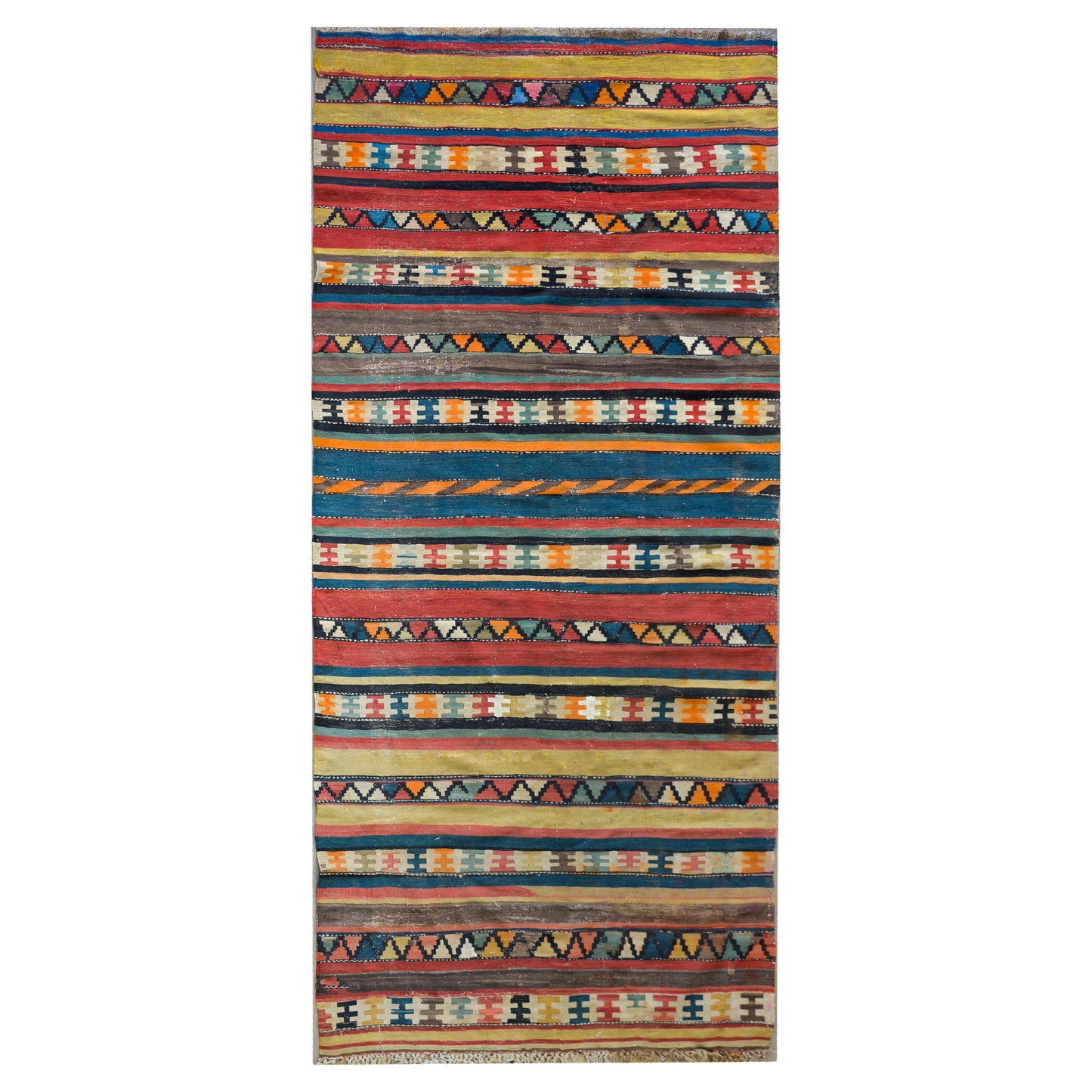 Early 20th Century Persian Shahsevan Kilim Runner For Sale