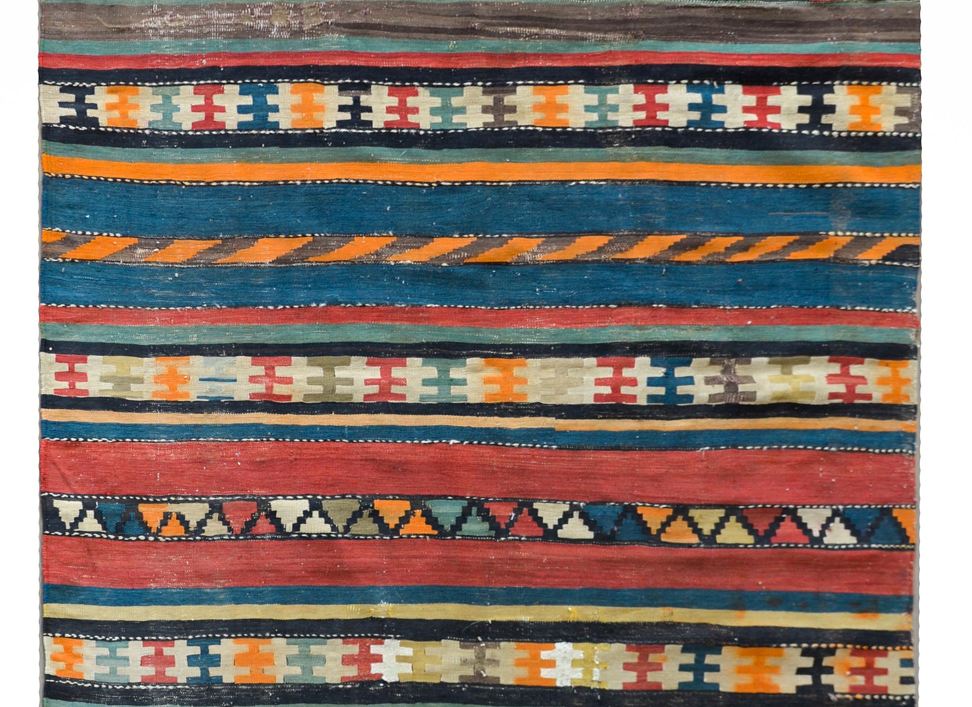 Early 20th Century Persian Shahsevan Kilim Runner For Sale