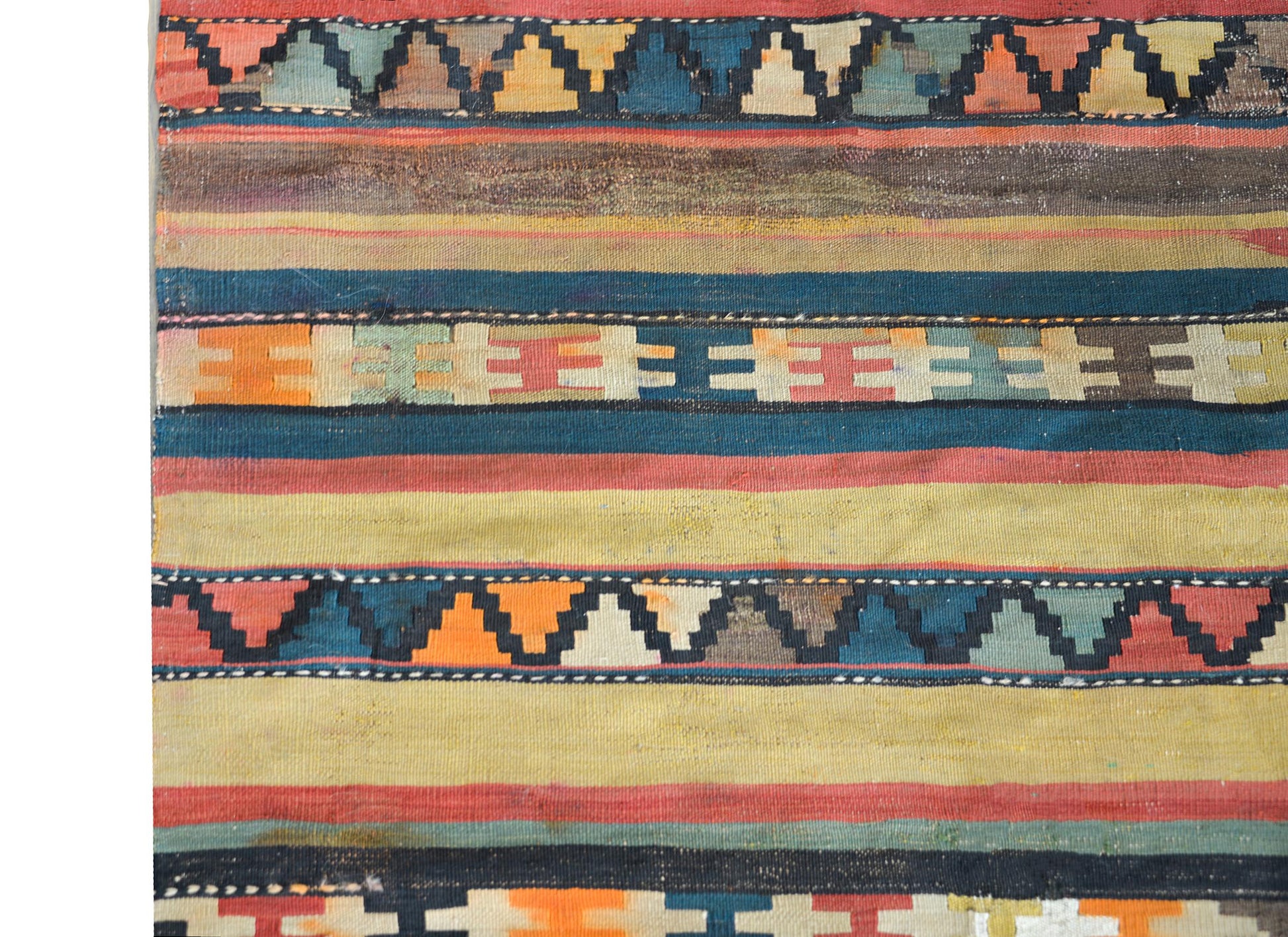 Early 20th Century Persian Shahsevan Kilim Runner For Sale