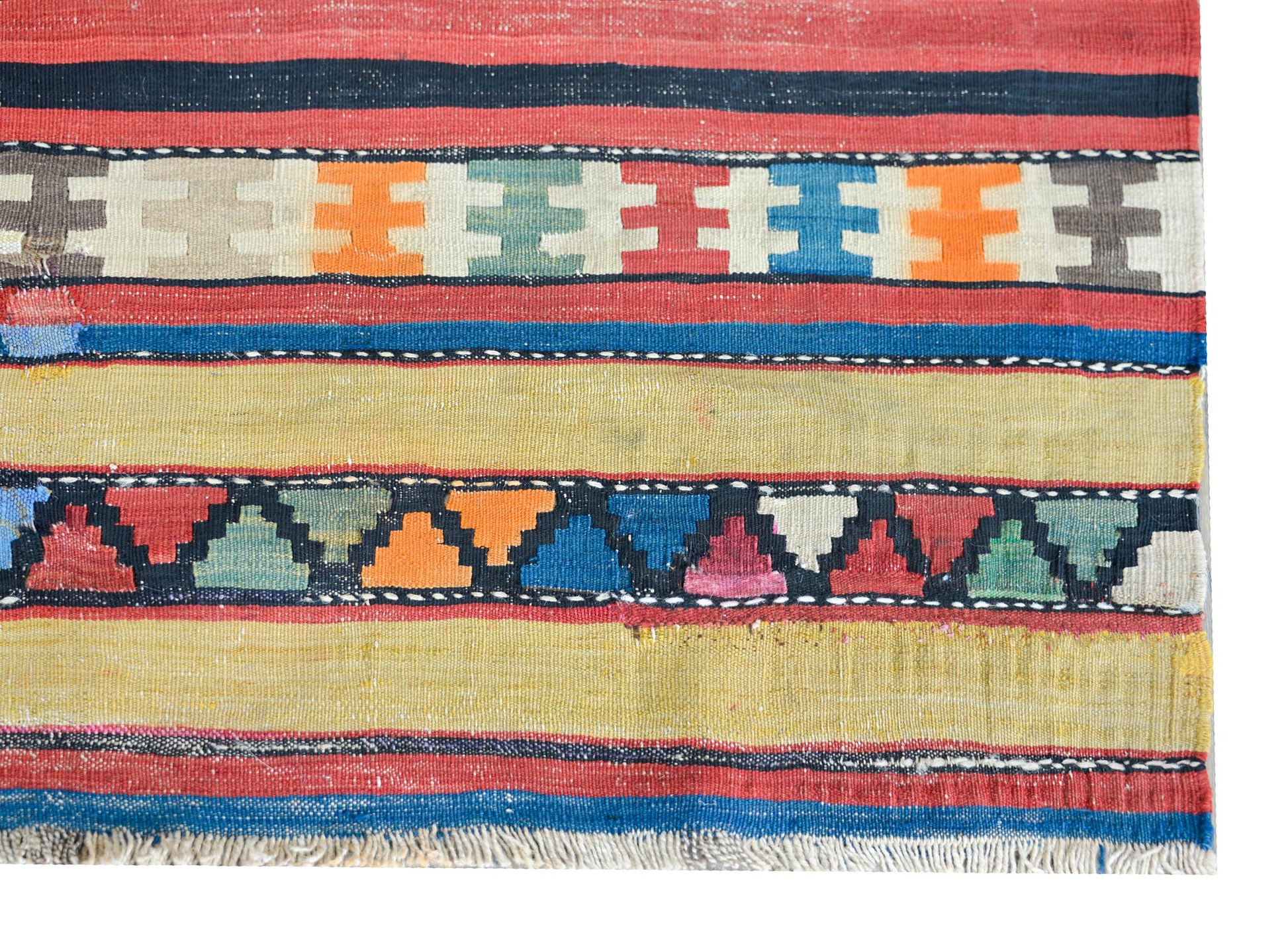 Early 20th Century Persian Shahsevan Kilim Runner For Sale