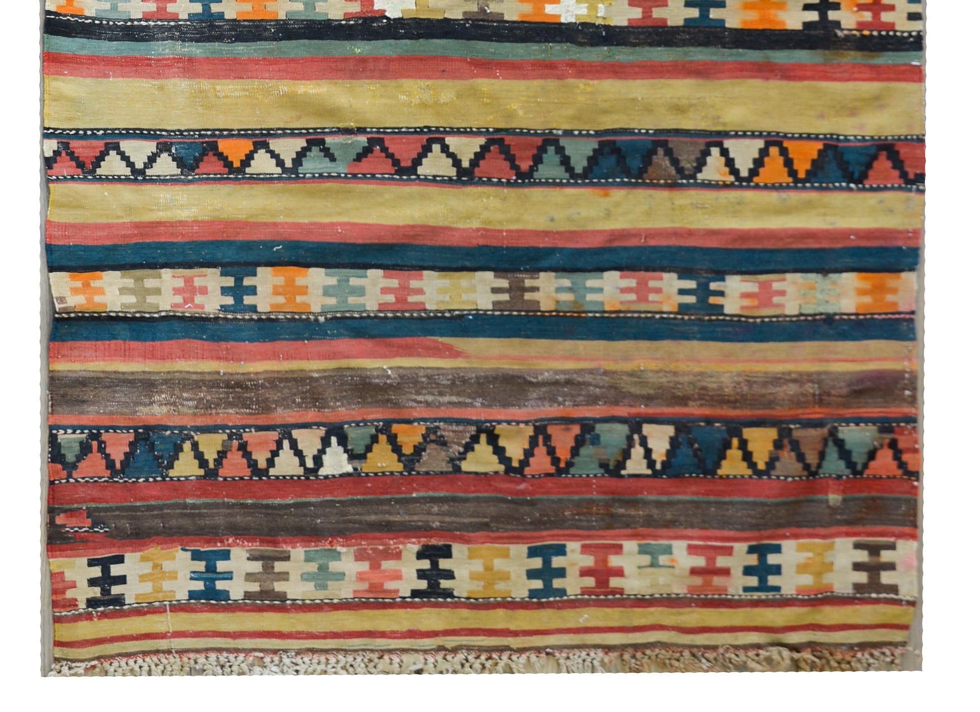 Early 20th Century Persian Shahsevan Kilim Runner For Sale