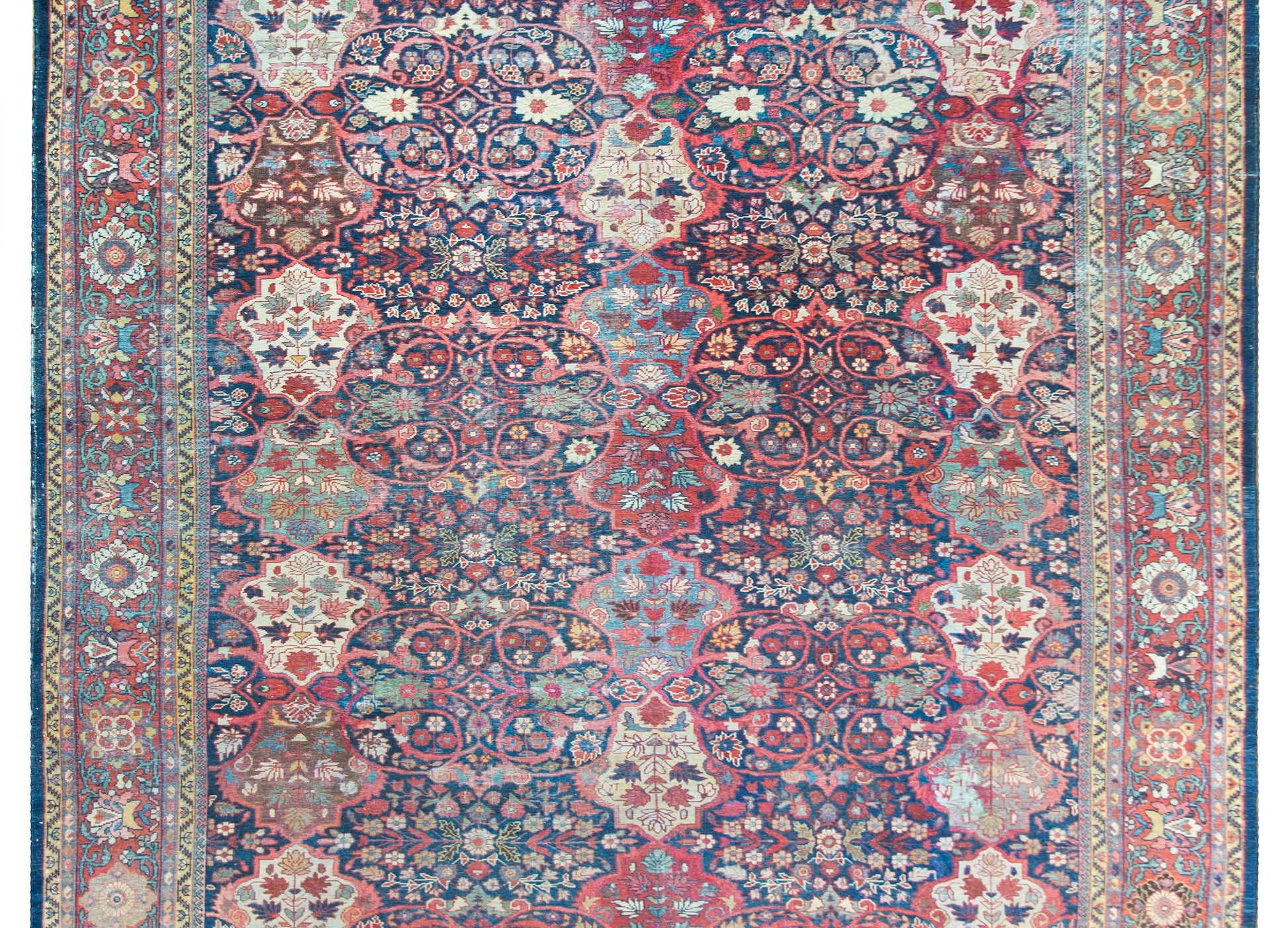 Early 20th Persian Mahal Rug For Sale