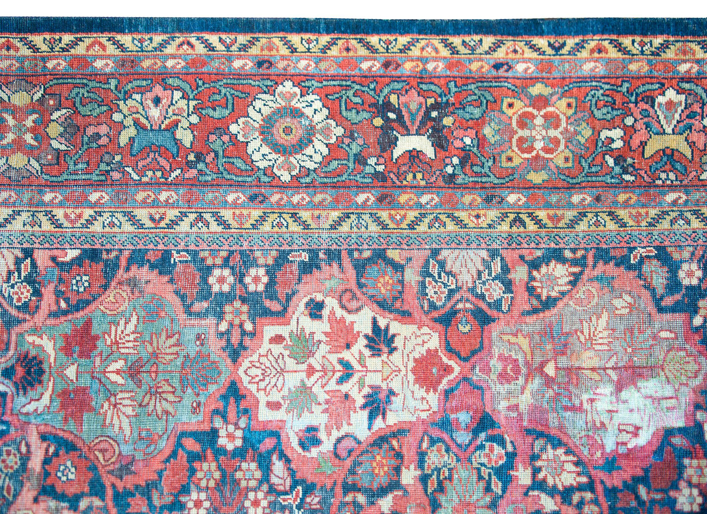Early 20th Persian Mahal Rug For Sale